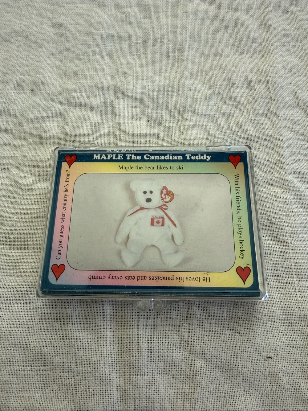 Ty Beanie Babies Trading Cards Series A Lot Maple, Zip, Snip, Princess, Peanut